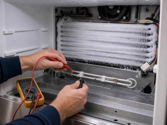 Technician making a priority diagnosis on a Sub-Zero freezer that quit with food at risk in a Mandarin home